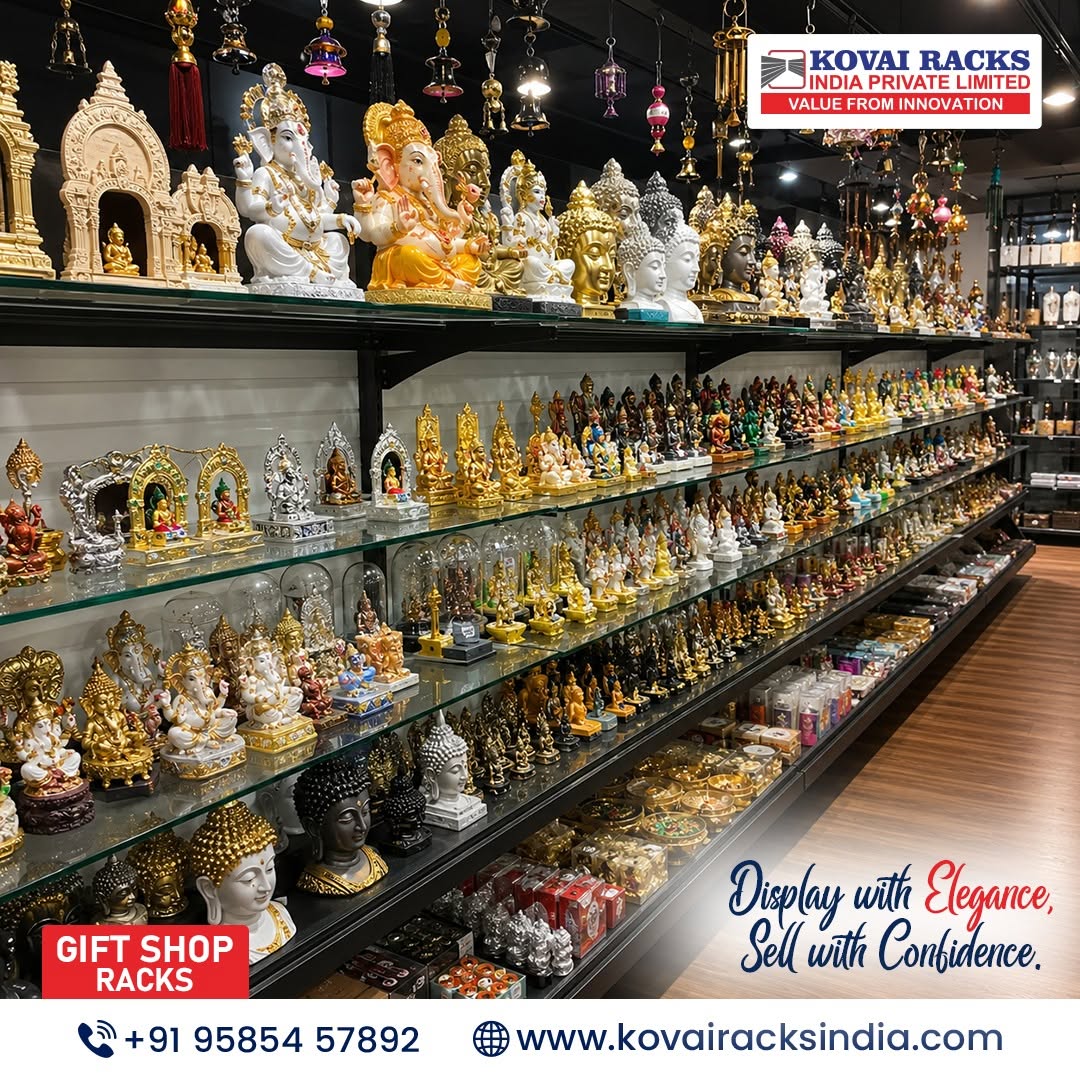 Gift Shop Racks Manufacturer in Coimbatore – Durable & Customized Display Solutions
